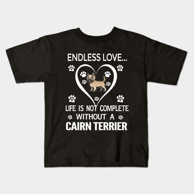 Cairn Terrier Lovers Kids T-Shirt by bienvaem